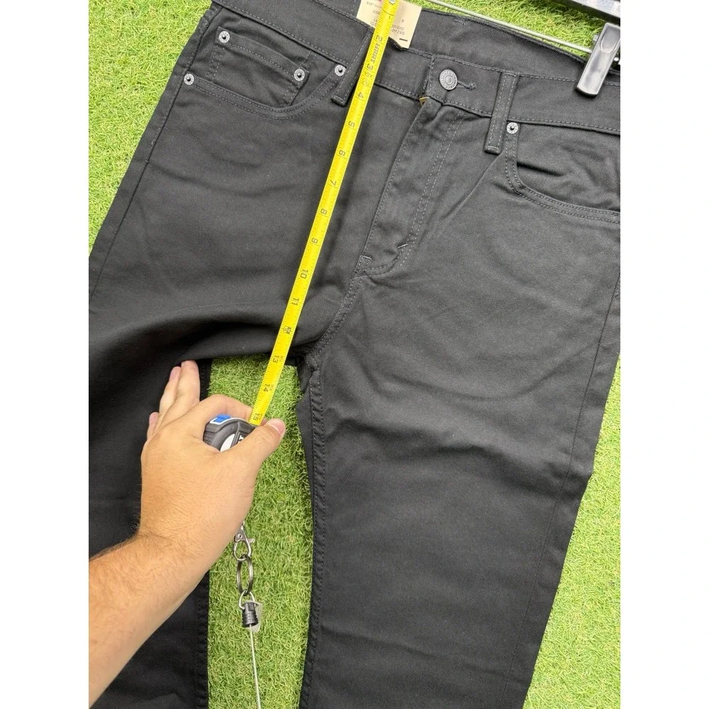 Levis 510 Jeans Mens 31x32 Skinny Fit Black Denim Stretch Sits Below Waist NWT